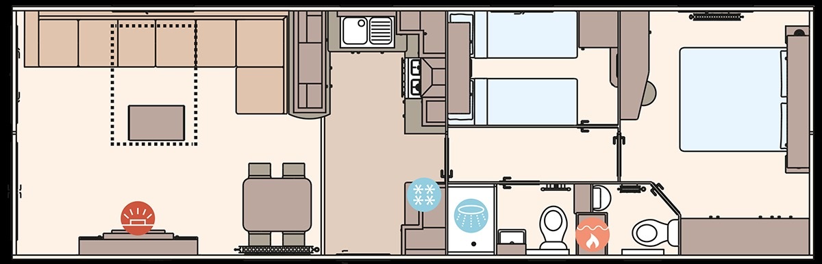 ABI Wimbledon: New Static Caravans for Sale, Belford, Northumberland Large Image 5
