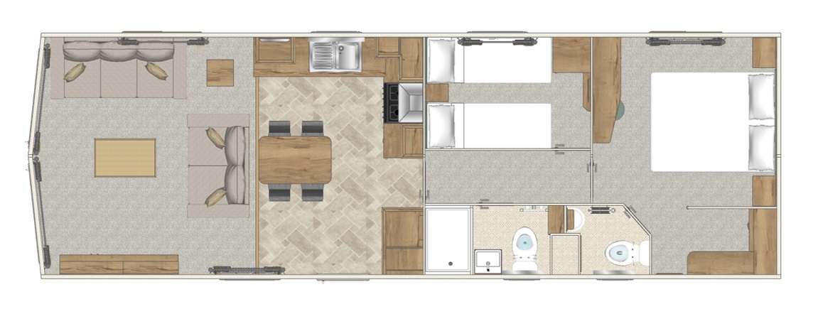 ABI Ideal Retreat: New Static Caravans for Sale, Rothbury, Northumberland Large Image 5