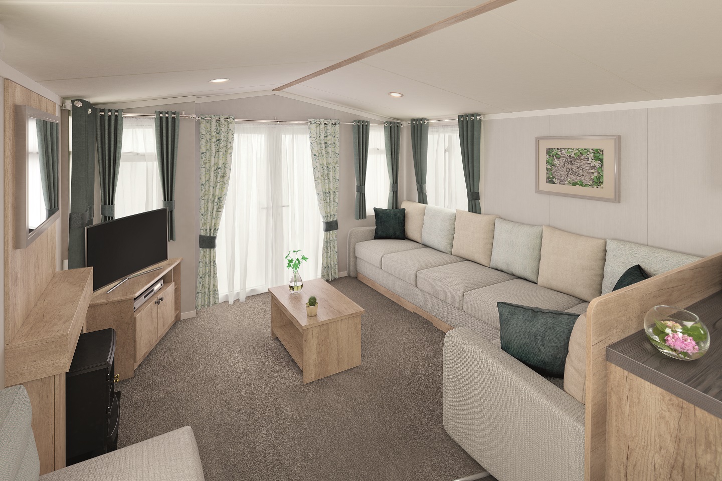 Swift Burgundy: New Static Caravans for Sale, Hexham, Northumberland Large Image 1
