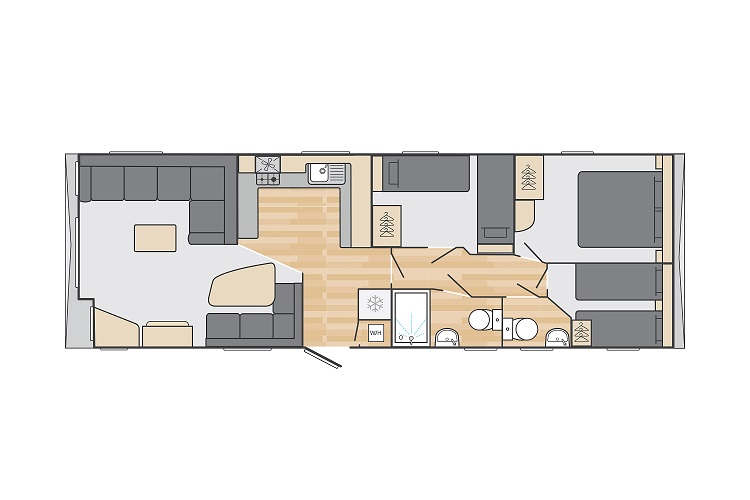 Swift Burgundy: New Static Caravans for Sale, Hexham, Northumberland Large Image 4