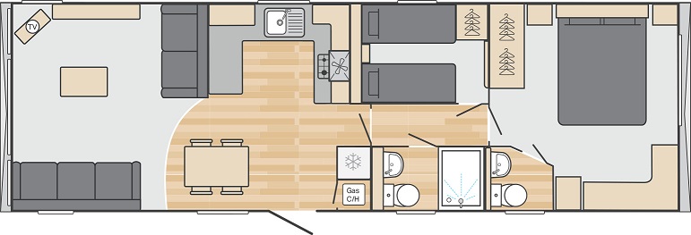 Swift Margaux: New Static Caravans for Sale, Adderstone, Belford Large Image 5