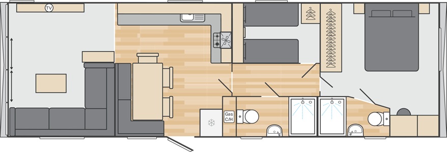 Swift Morlaix Lodge: New Static Caravans for Sale, Available to Order Large Image 5