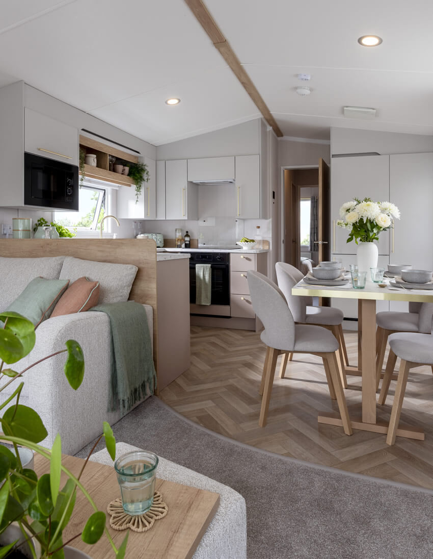 Brand New 2026 Swift Burgundy 2 Bed Static Caravan for Sale | Ideal Caravans Adderstone Large Image 3