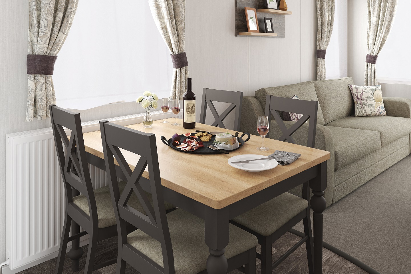 Swift Bordeaux ES: New Static Caravans for Sale, Cottonshopeburnfoot, Northumberland Image 1